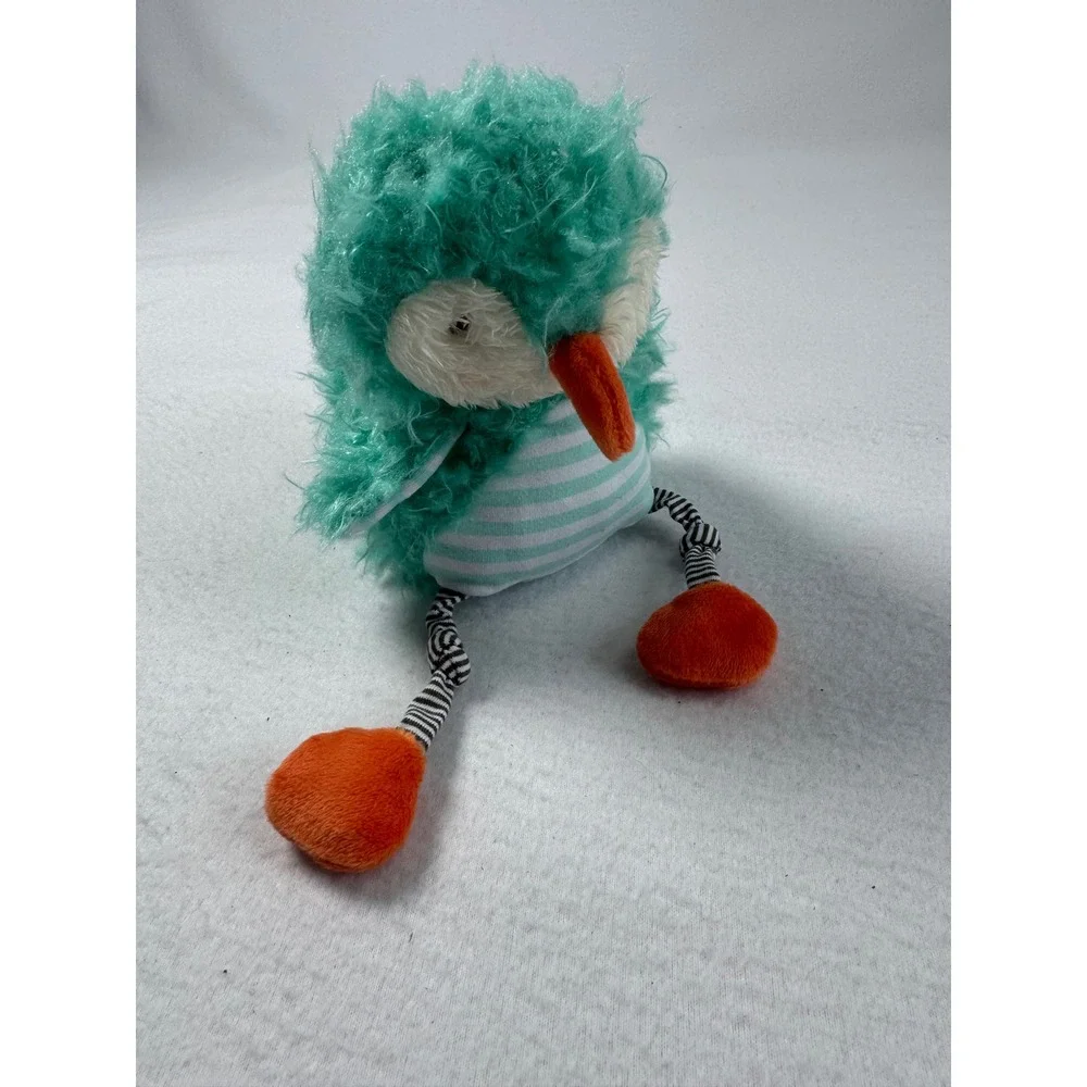 Bunnies by the Bay Piper The Sandpiper Plush NWT Teal Striped Bird